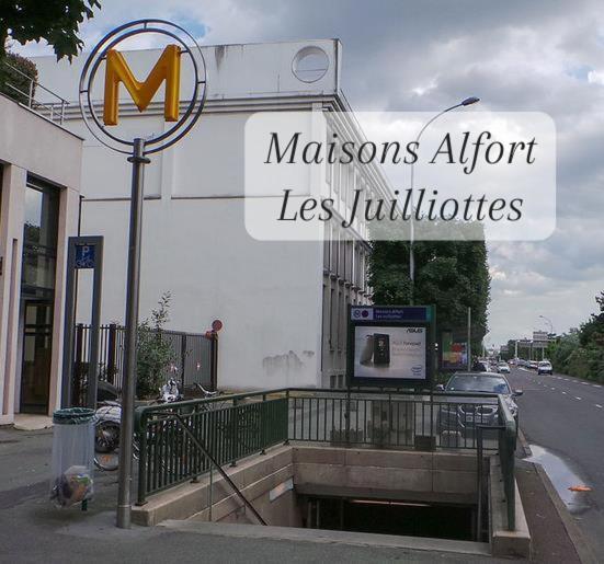 Parking Rue Gratuit - 20 Pourcent Sur Escale-Marne,Fr - De 1 A 4 Personnes - 10Mn A Pied Metro 8 - Rer A, Cuisine Equipee, Grand Lit Haut De Gamme, Matelas Eve Sleep 160X200, Lave Linge, 1Er Etage Daire Maisons-Alfort Dış mekan fotoğraf